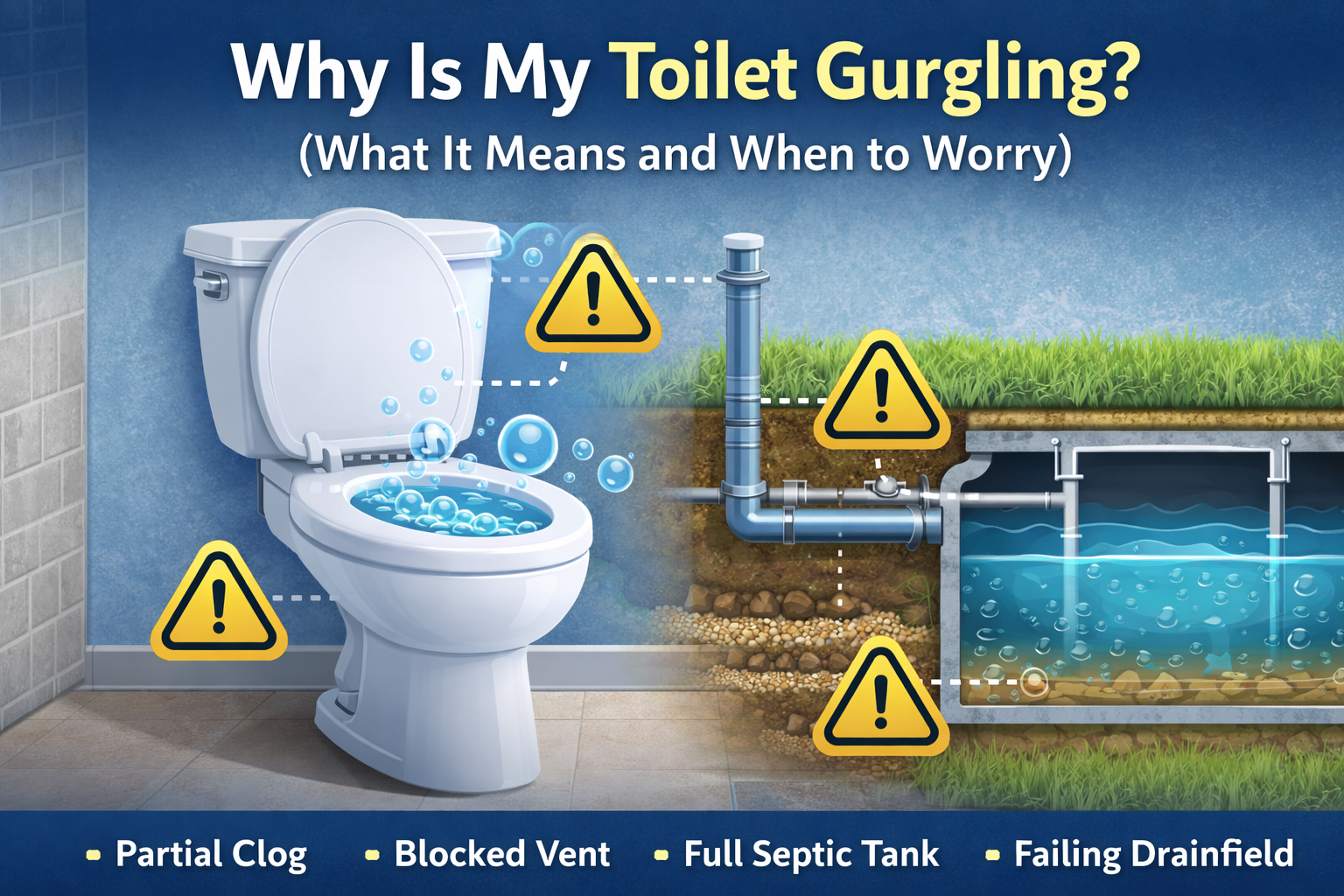 Image of Why Is My Toilet Gurgling? Causes, Septic vs Plumbing, What to Do