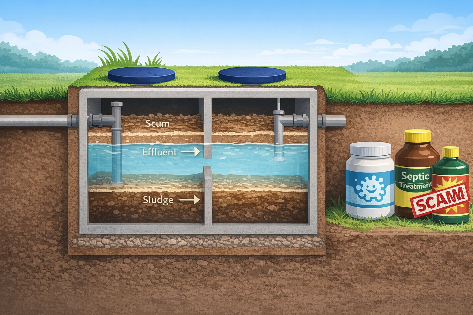 Image of How to Dissolve Sludge in a Septic Tank: What Works, What's a Scam