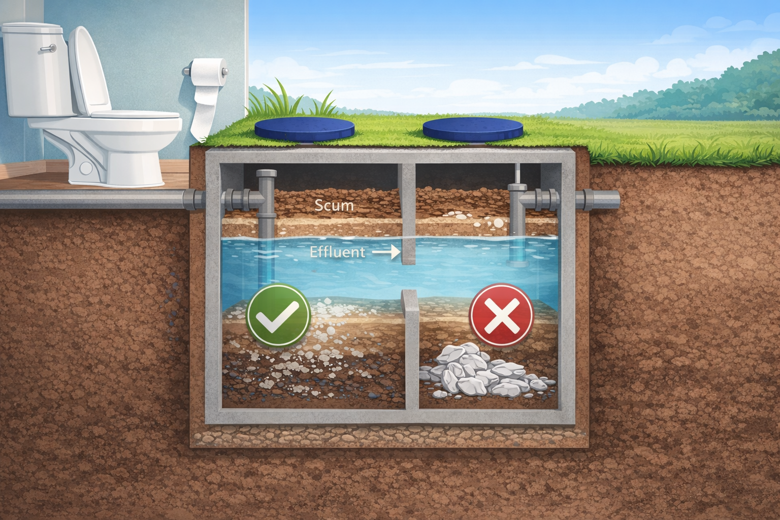 Image of Can You Flush Toilet Paper Down a Septic Tank Safely?